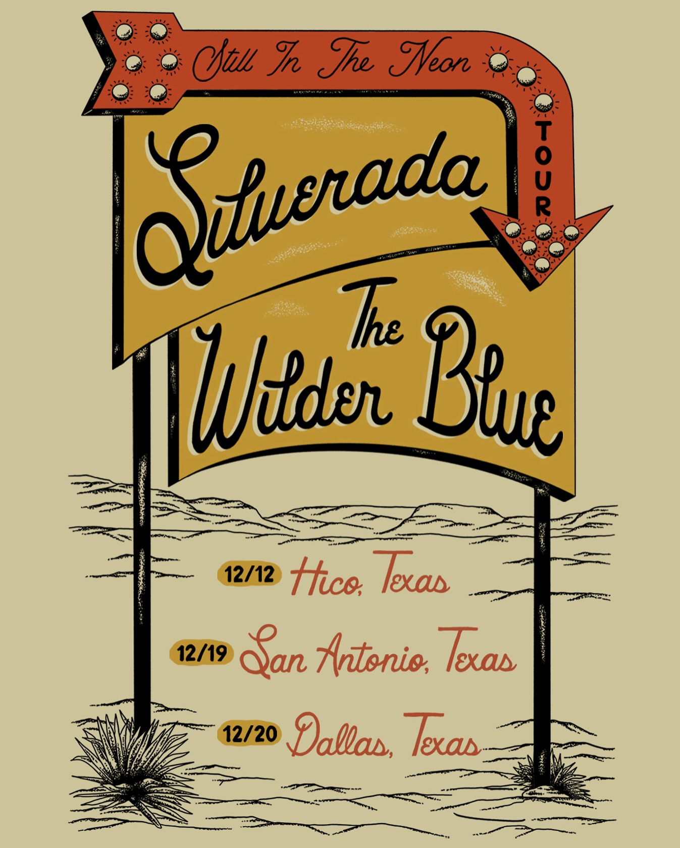 Silverada Still In The Neon TOUR Poster 2026